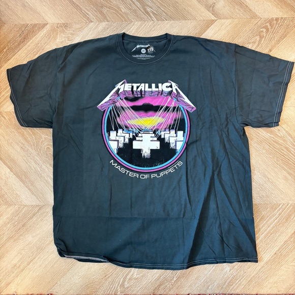 2X Metallica Master of Puppets Short Sleeve Tee - Black - Picture 1 of 4